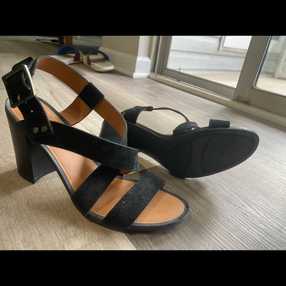 Black Leather Heels